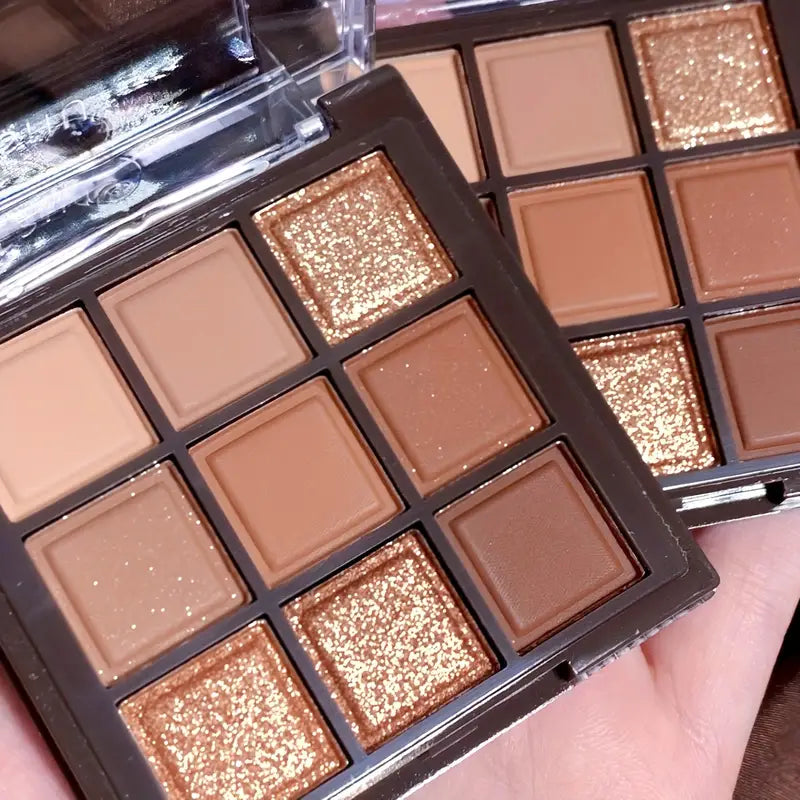 9 Colors Makeup Chocolate Colors Eyeshadow Palette Natural Nude Matte Shimmer