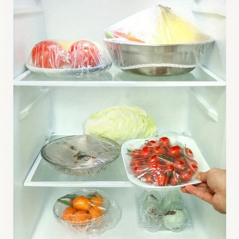 50pcs Fresh Seal Disposable Plastic Food Storage Covers